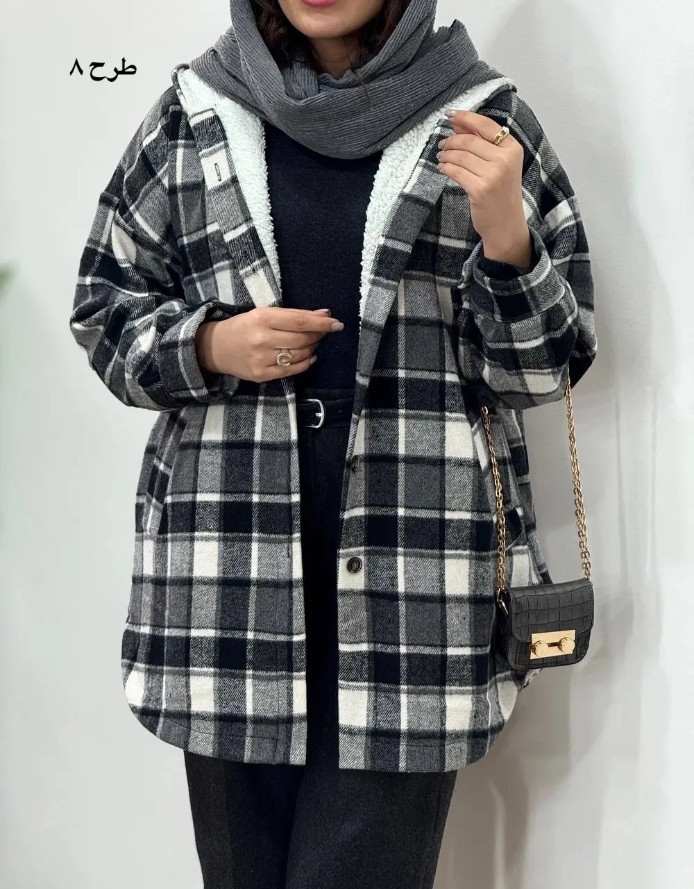 پالتو پشمی داخل تدی کلاهدار پردیس